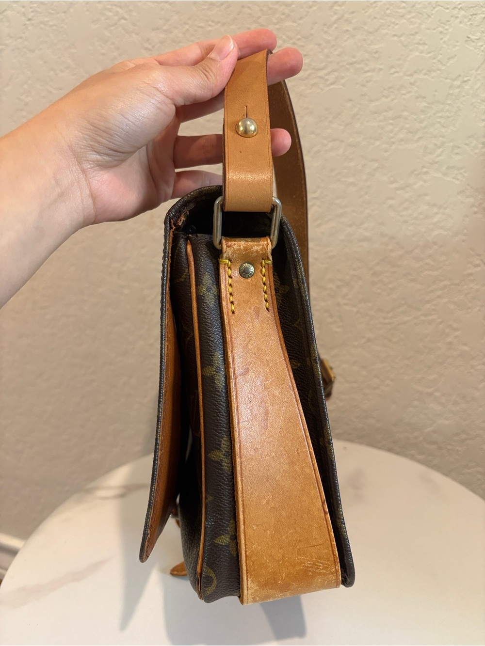 Louis Vuitton GM Cartouchiere Monogram Crossbody Bag - Picture 4 of 15
